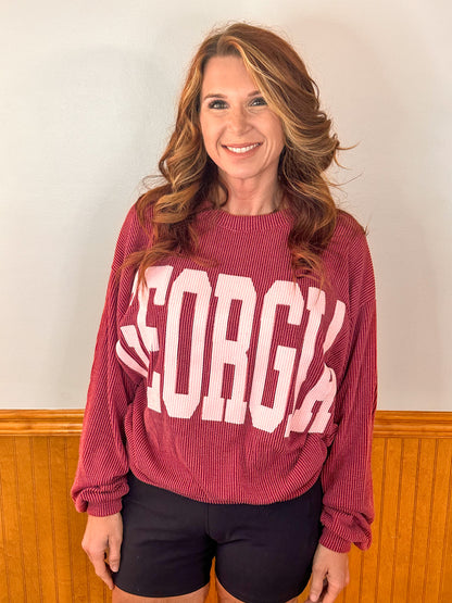 Georgia Comfy Oversized Graphic Sweatshirt