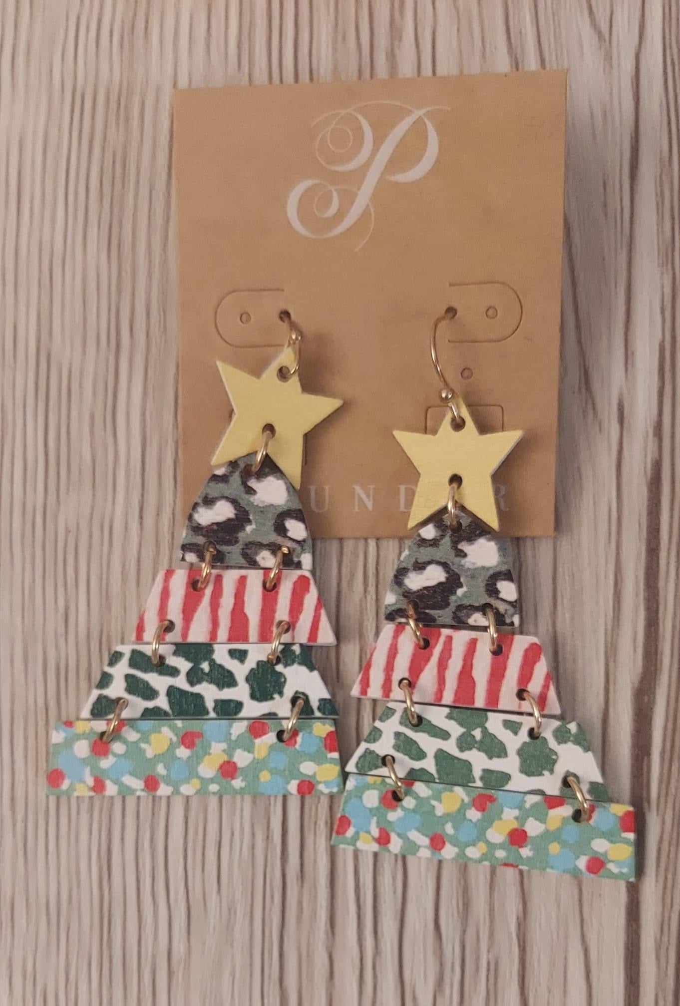 Christmas Tree Earrings (reversible)