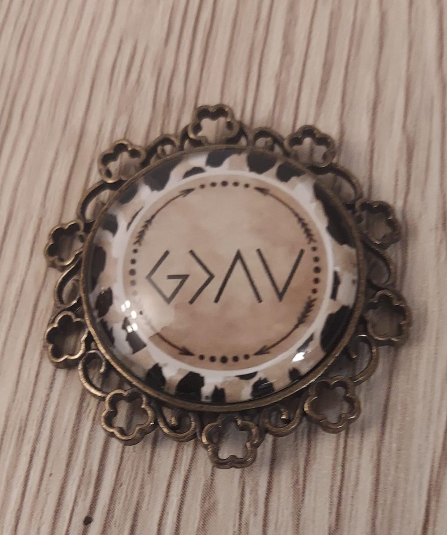 God is Greater Than The Highs & Lows Pendant (G>/\\/)