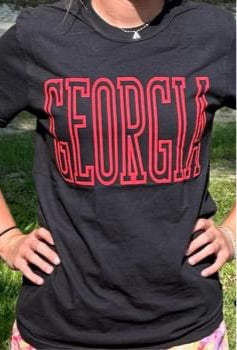 Georgia w/ Puff Lettering T-shirt