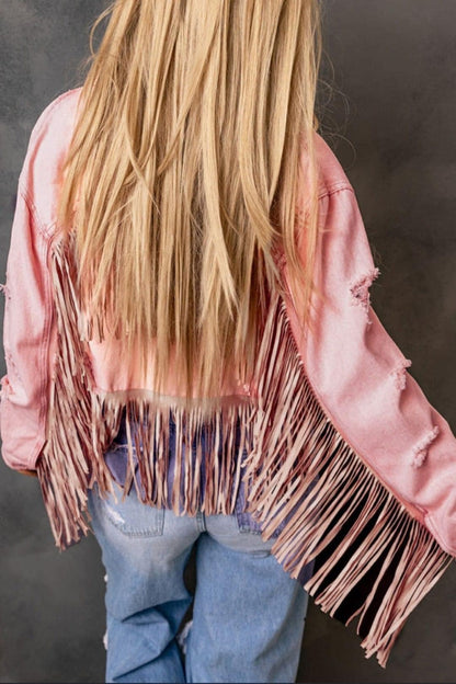 Fringe Denim Jacket