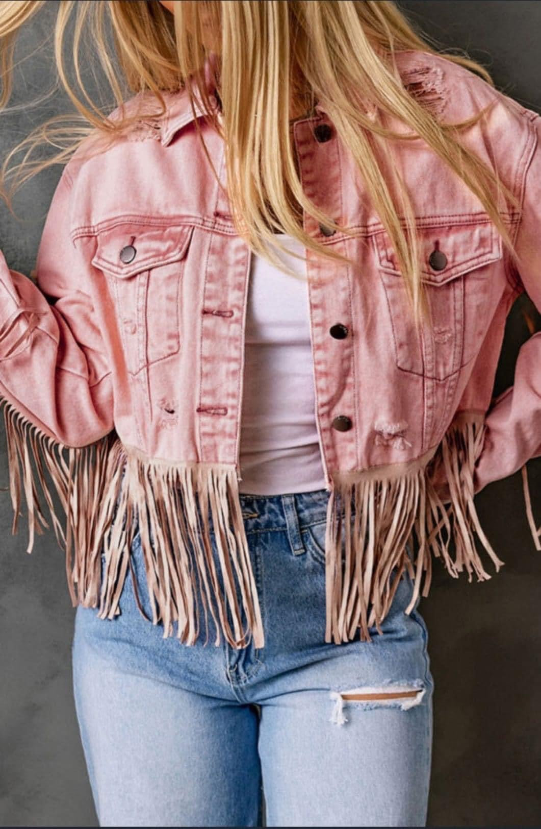 Fringe Denim Jacket